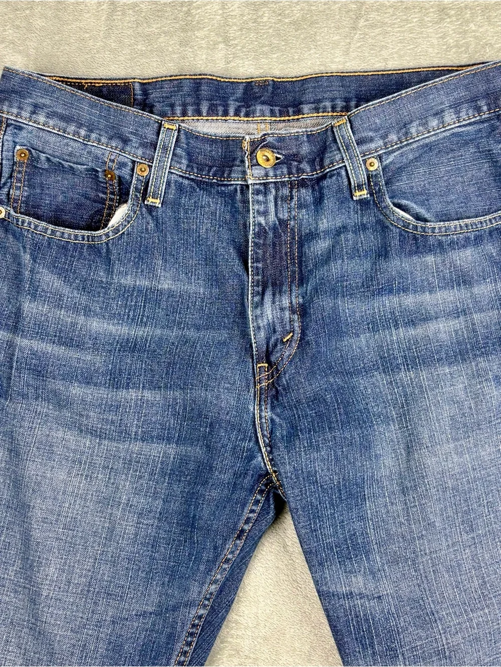 Levi's 569 Jeans Mens 34X36 (Fit 34X35) Blue Loose Straight Denim Relaxed Baggy